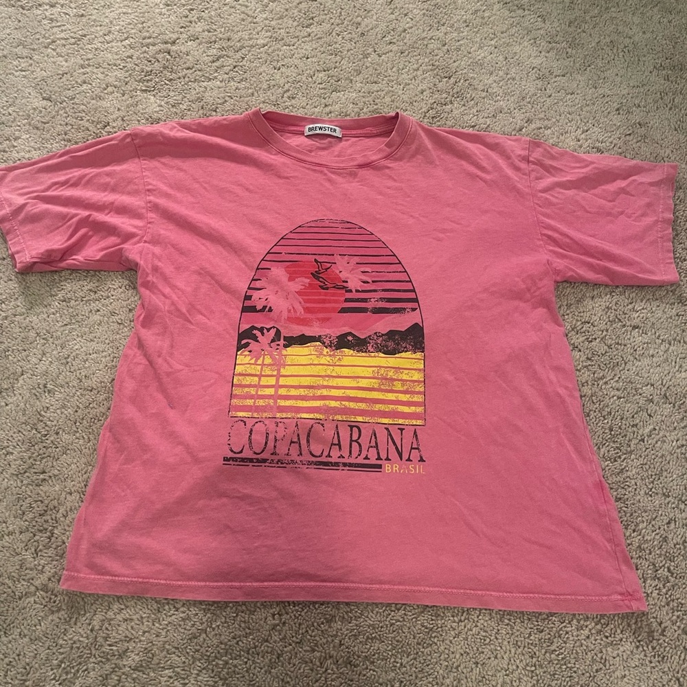 Distressed Pink Copacabana T-shirt